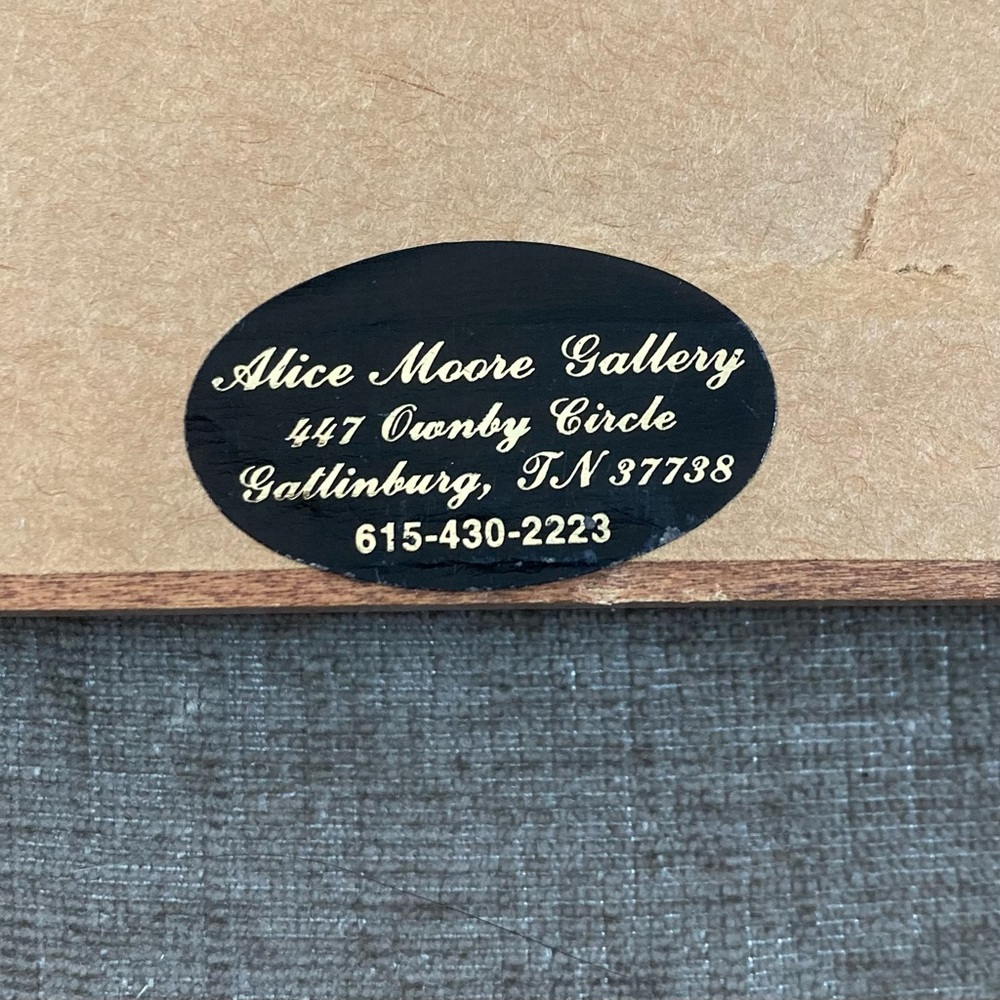 Alice Moore Gallery Pressed Flower Wisdom Love Quote Framed Art Gatlinburg TN - Picture 5 of 6